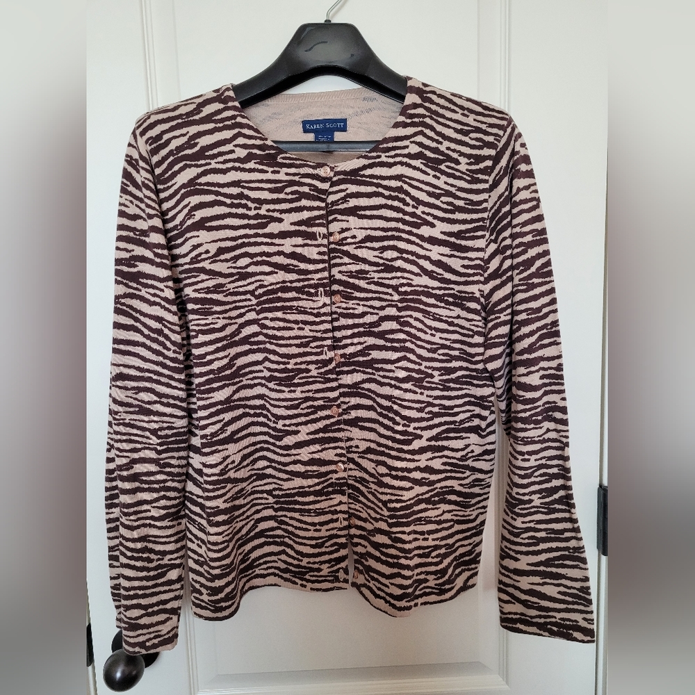 Animal Print Cardigan